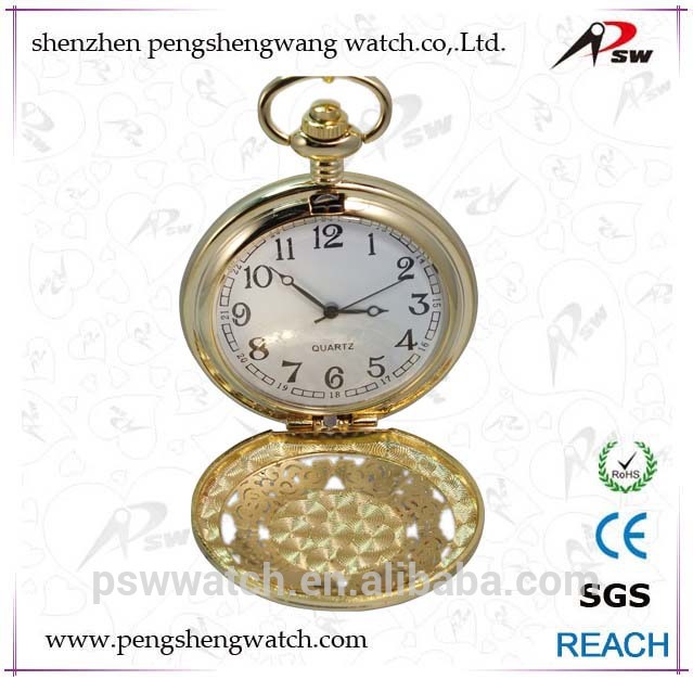 Factory Direct Price Quartz Movt Vogue Pocket Watch Stainless Steel Chain Pocket Watch