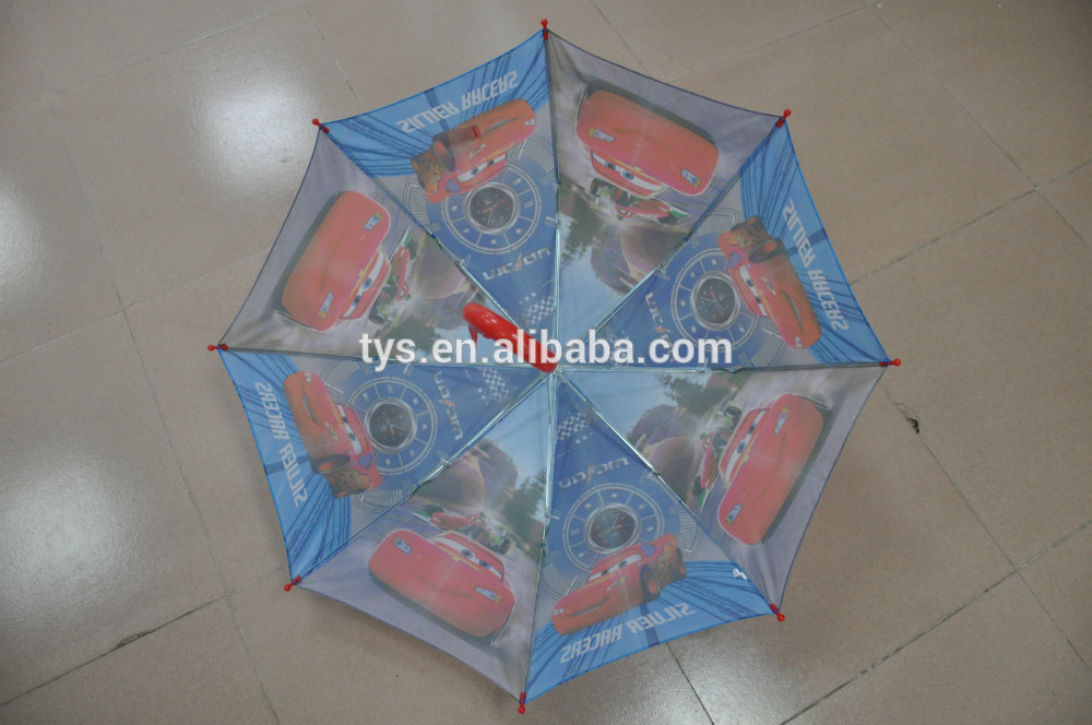 Straight cartoon design children umbrella,cartoon printed kids umbrella