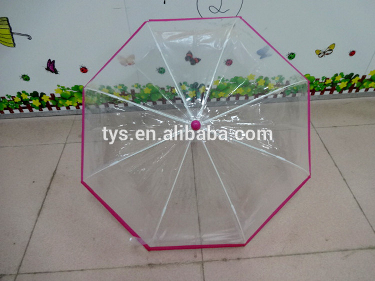 ECO Friendly Clear Transparent Kids Dome Bubble Umbrella