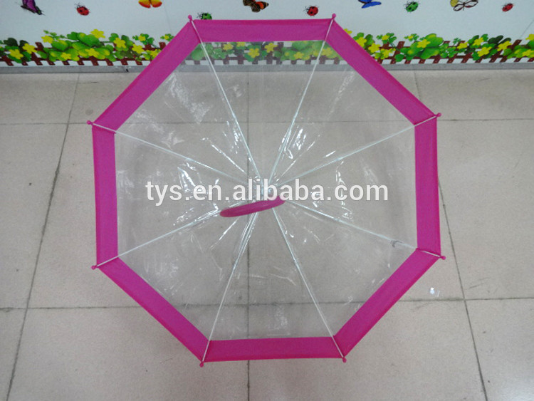 ECO Friendly Clear Transparent Kids Dome Bubble Umbrella