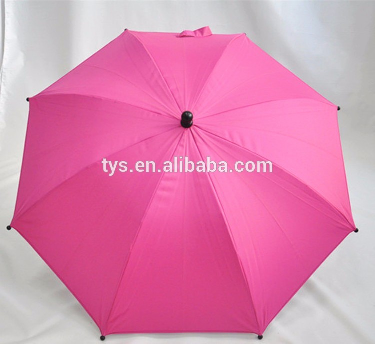 UV Coating Trolley Buggy Stroller Car Sunshade Baby Umbrella Pink