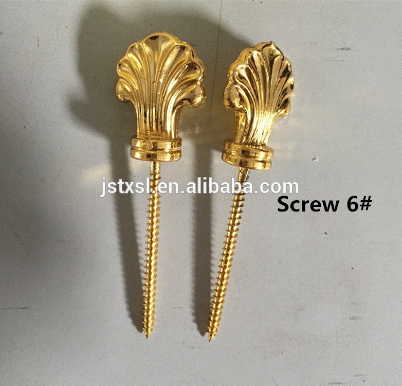 Coffin accessories screw Model 6 # with plastic and metal material for coffin