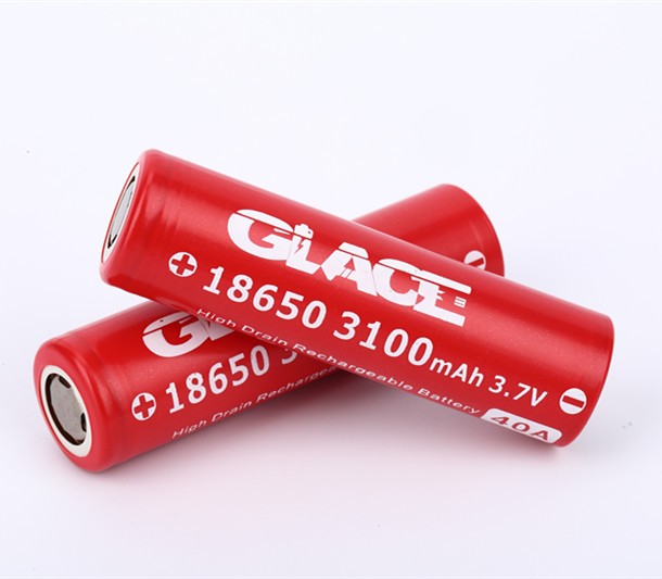 Glace 2016 new arrival 3100mah 18650 high drain 40A Battery for vape