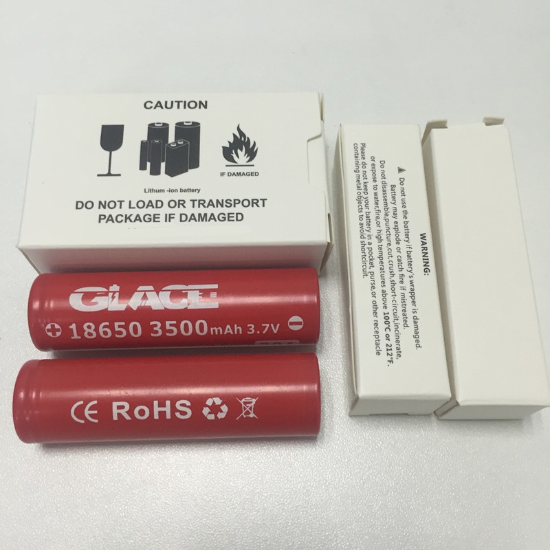 Vape 18650 Glace 3500mAh lithium 3.7V high discharge battery