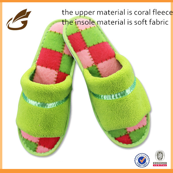 China coral fleece woman slipper beach slipper woman