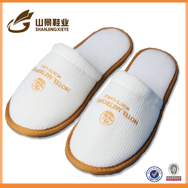 New cheap hotel slippers close toe VIP guest slippers