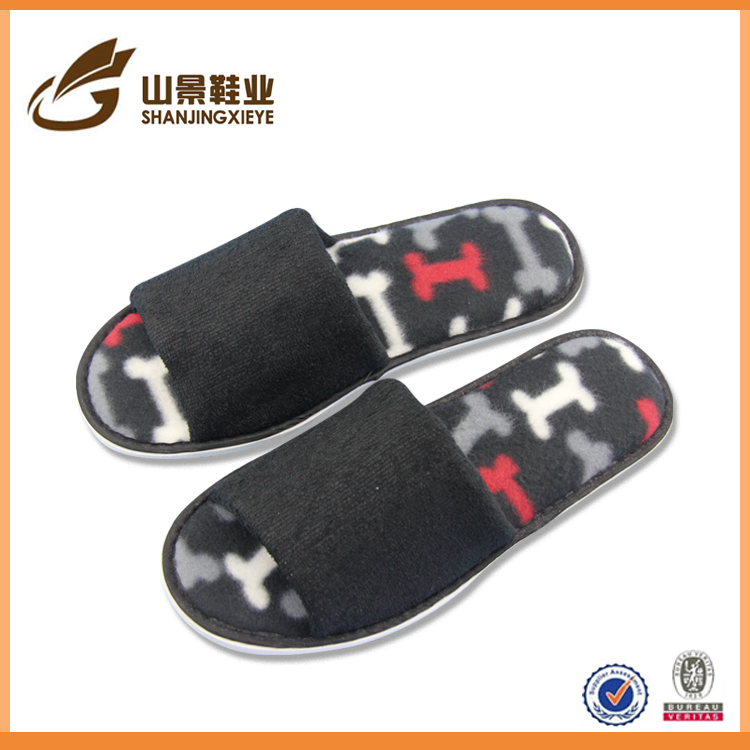 made in china EVA disposable cotton fabric hotel slippers