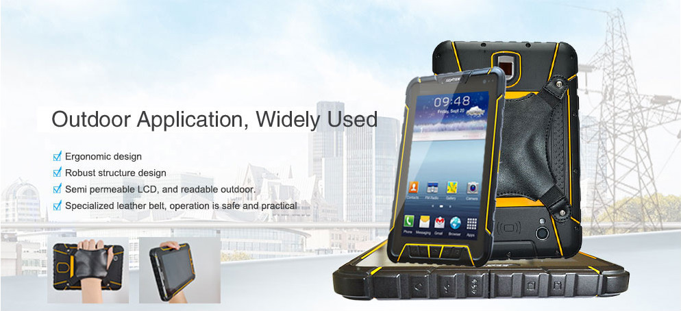ST907 7 inch Android CCD barcode scanning rugged tablet pc