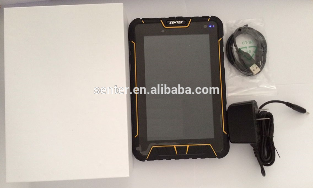 7 inch waterproof android tablet PC/Android 2D QR barcode scanner industrial tablet PC with NFC UHF LF RFID reader