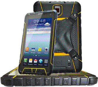 ST907 7 inch Android CCD barcode scanning rugged tablet pc