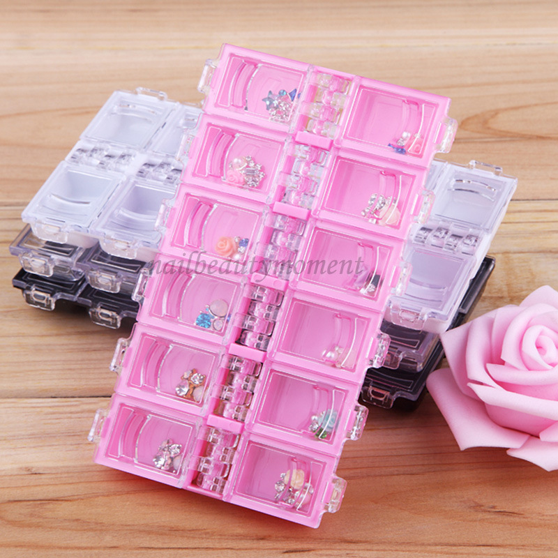 Manicure Nail Beauty Storage Empty Container Box Case (C24)