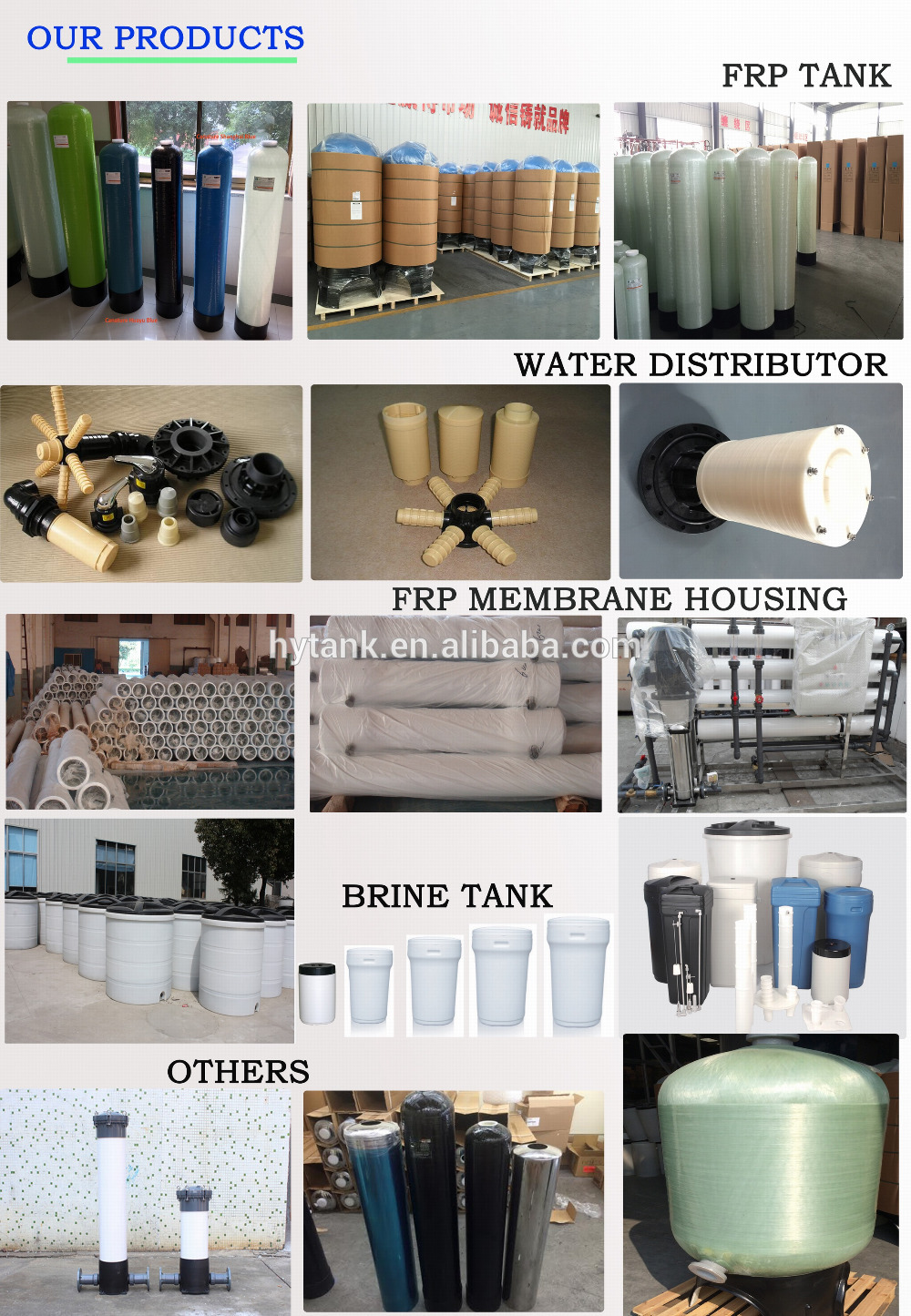 Industrial frp water softener tank / activated carbon filter price / Large capacity automatic Ion exchange resin water softner