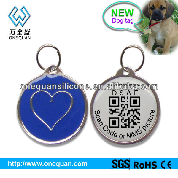 Top quality pet tag / id qr code tags for dog or cat with latest price