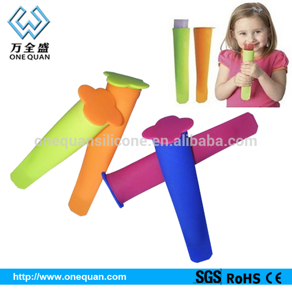2014 factory FDA silicone popsicle molds wholesale