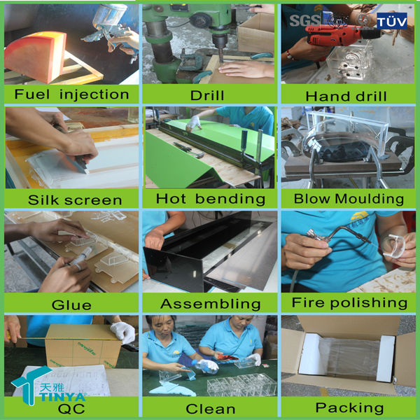 New Design 6-16 inch Durable Lucite Clear Acrylic Furniture Legs Coffee Table Legs