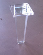 New Design 6-16 inch Durable Lucite Clear Acrylic Furniture Legs Coffee Table Legs