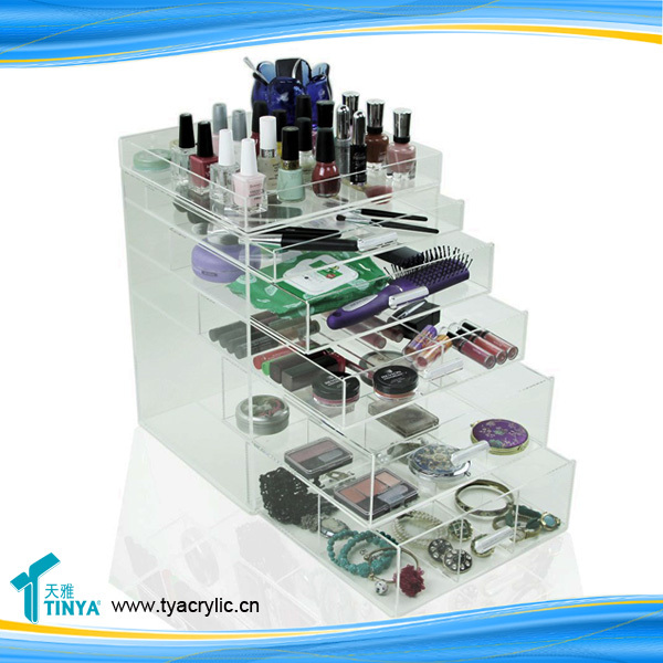 Wholesale 72 Slots 360 Degree Rotating Lipstick & Lip Balm Tower Stand Holder Pop Acrylic Round Cosmetic Display Racks
