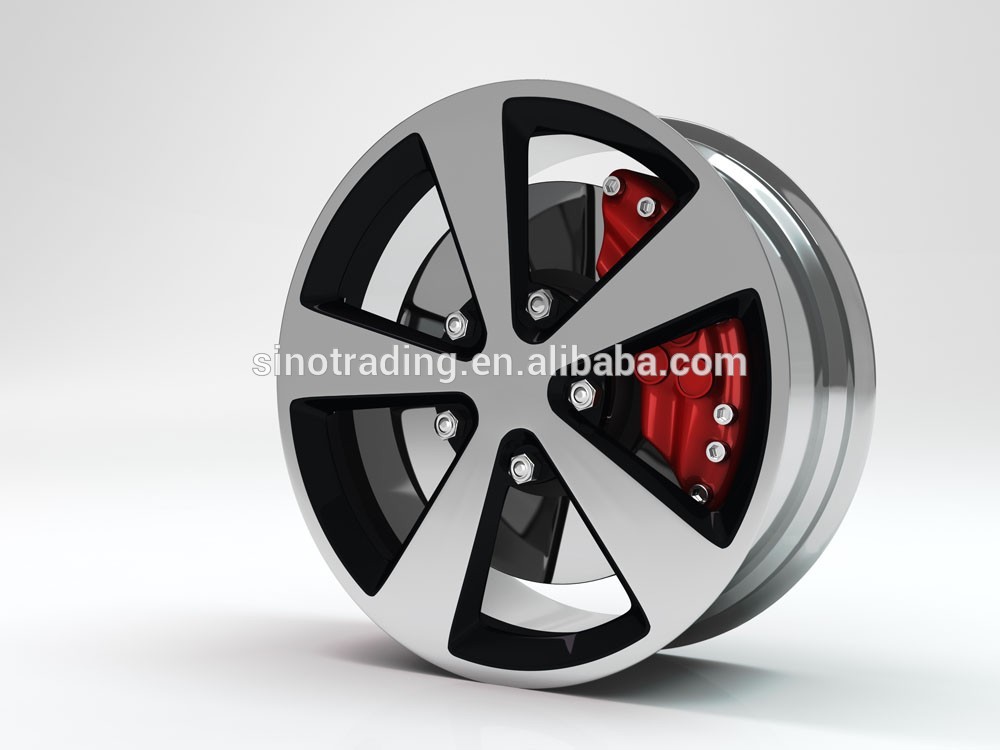 White Car Wheel Rims Universal Deep Dish Rims For Brand Car