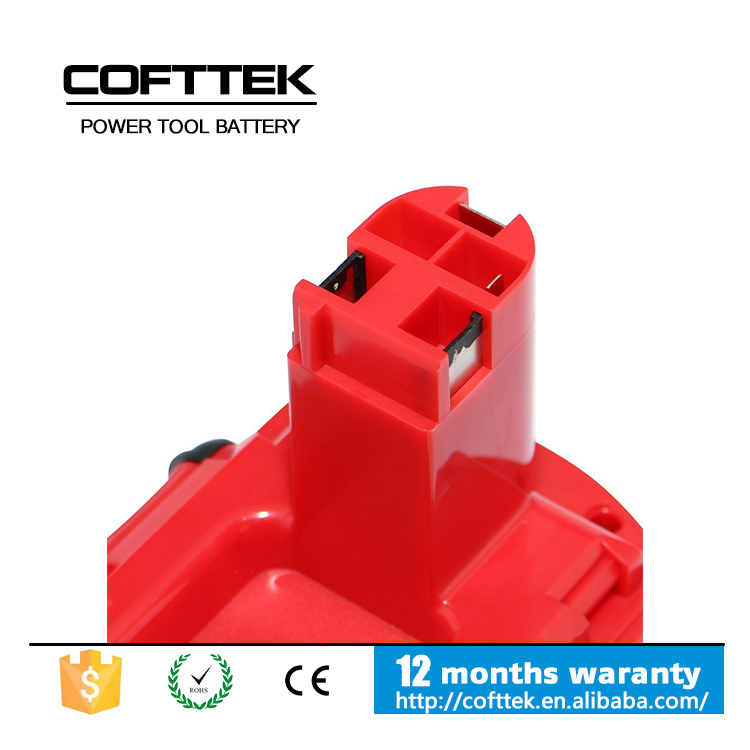12V Bosh GSR replacement pod type cordless tool battery with 2.0Ah capacity NI-CD cells apply BAT043, 2607335692