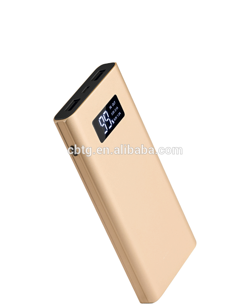 portable power bank external battery charger 10000mah with Digital screen