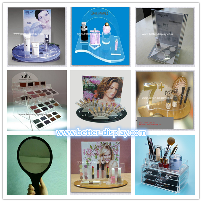 clear plexiglass 6 drawer acrylic makeup organizer