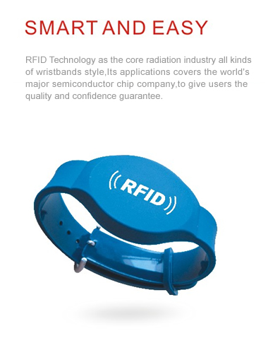 RFID LF Chips PVC Wristband