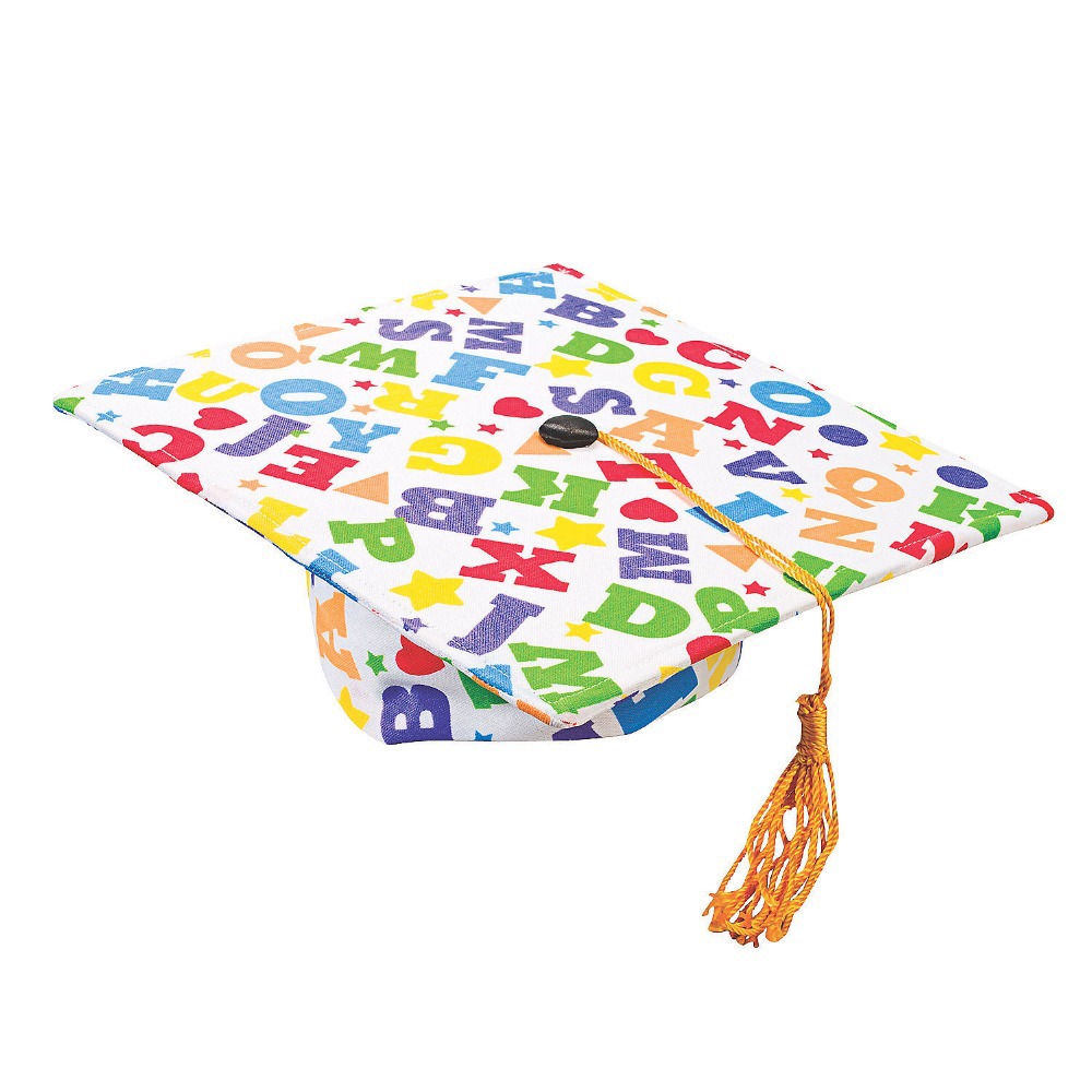 Polychrome Elementary Grad Hat-Letter