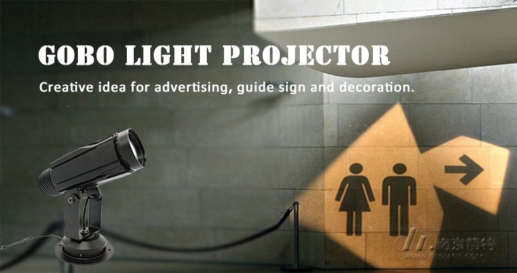 latest custom design 24w gobo logo light projector GLG-01S logo projector led spotlight