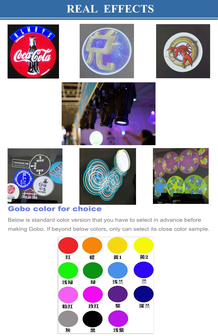 Custom GLG-03S 24w rotating advertising projection/projector light signs