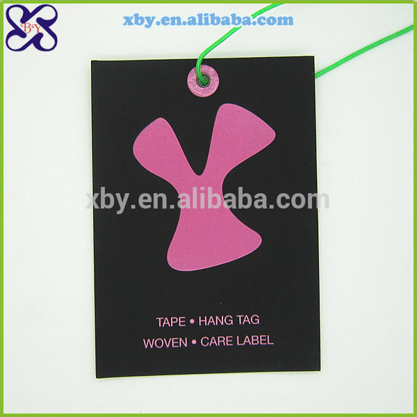 new china hang tag designs/garment hang tags